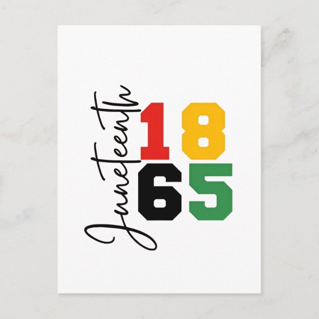 Den reala Independence day 1865 Meddelande Vykort (Framsida)