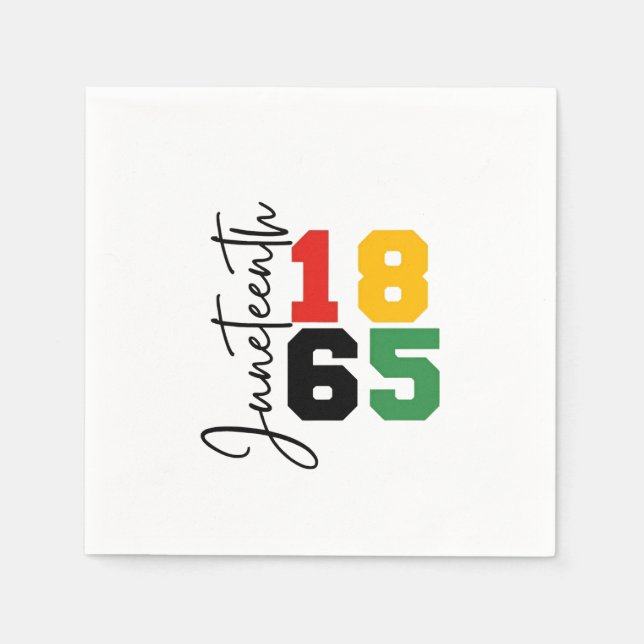 Den reala Independence day 1865 Pappersservett (Framsidan)