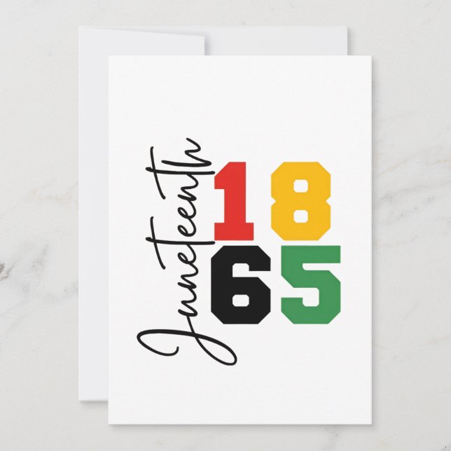 Den reala Independence day 1865 Spara Datumet (Framsida)