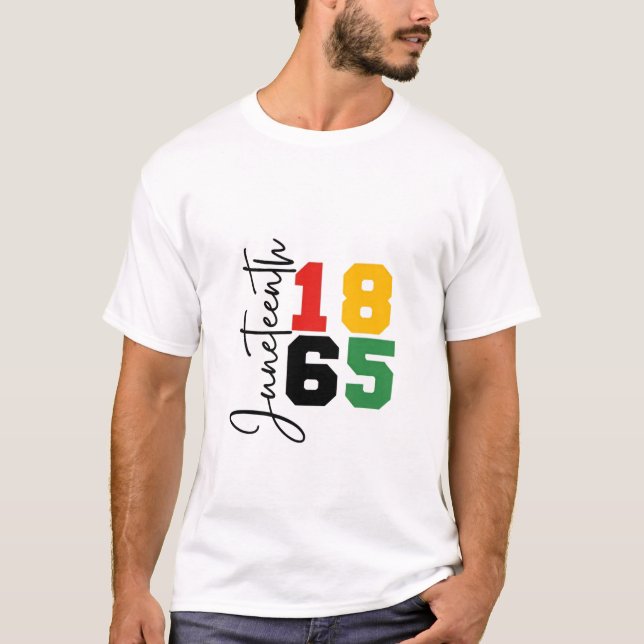 Den reala Independence day 1865 T Shirt (Framsida)