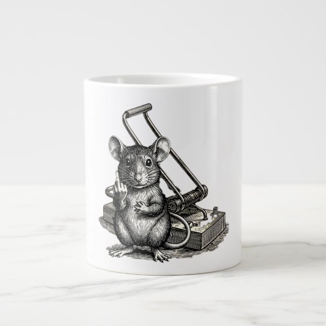 DEN REBELLISKA GNAGAREN JUMBO MUGG (Framsidan)