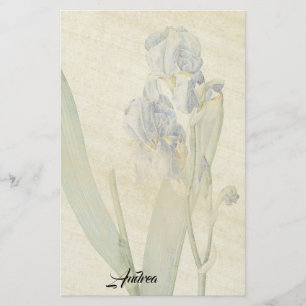 Den Redoute irisen blommar brevpapper för