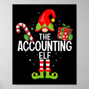 Den redovisningsmässiga Elf-familjens jul Pajama J Poster