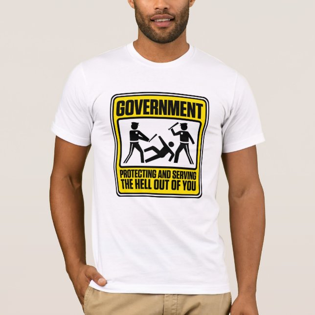 Den regerings- skjortan tee shirt (Framsida)