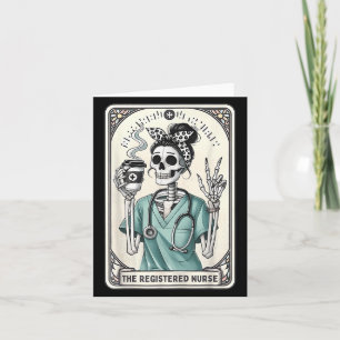 Den registrerade sjuksköterskan Tarotkort Skelett Kort