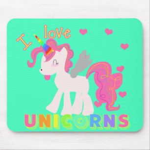 Den regnbågeUnicornMousepad musen vadderar MIG Musmatta