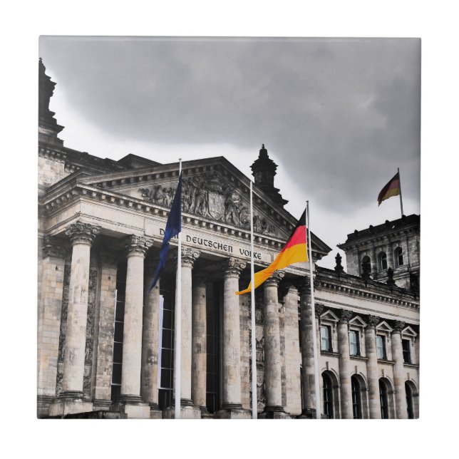 Den Reichstag byggnaden, Berlin Kakelplatta (Framsidan)
