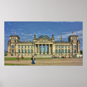 Den Reichstag byggnaden, Berlin Poster