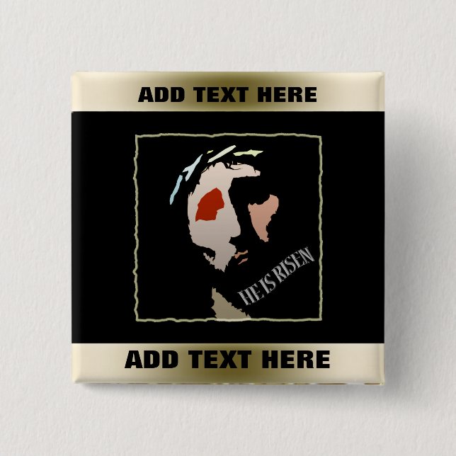 Den religiösa versen för den påskJesus | bibeln är Knapp (Framsida)