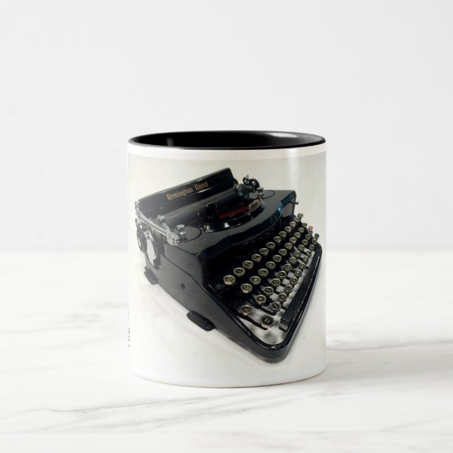 Den Remington randen modellerar 1 skrivmaskin Två-Tonad Mugg (Center)