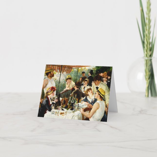 Den Renoir luncheonen av roddpartyet noterar Kort (Framsida)