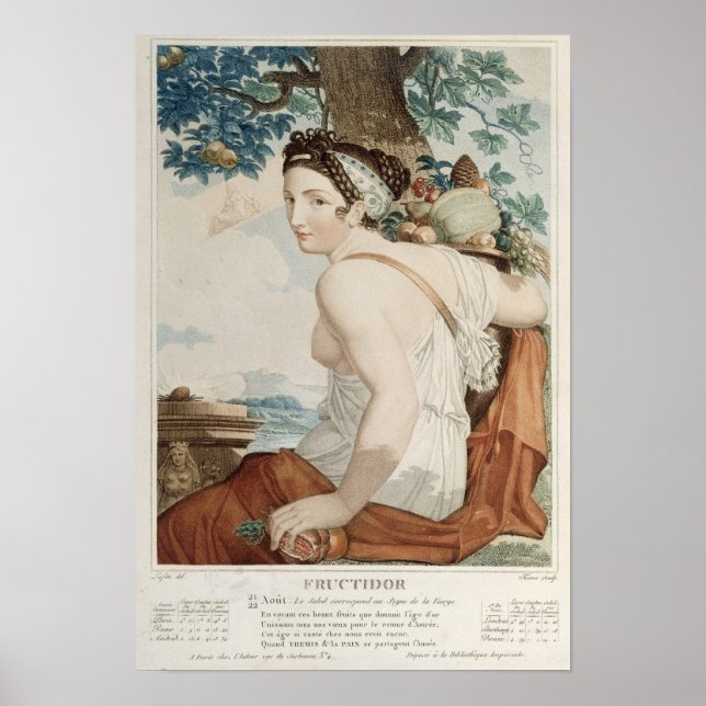 Den republikanska kalenderns tolfte månad i tidnin poster (Framsidan)