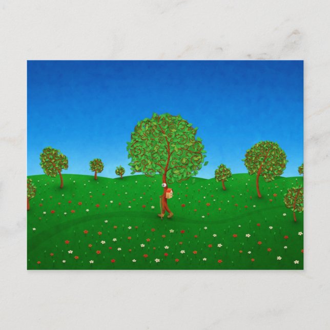 Den resande Träd Vykort (Framsida)