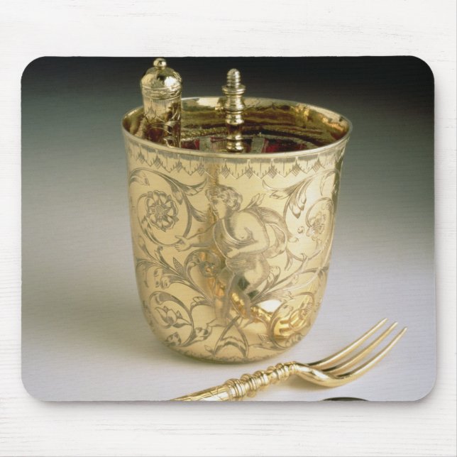 Den resande uppsättningen av en knivar, dela sig, musmatta (Framsidan)