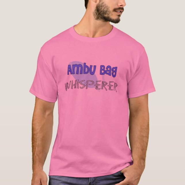 Den respiratoriska terapeuten "Ambu hänger lös T-shirt (Framsida)