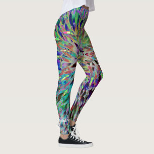 Den Retro 60-taljuveln tonar abstrakt, Leggings