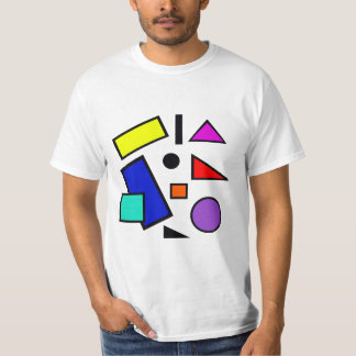 Den Retro 80-tal formar T-skjortan T-shirt