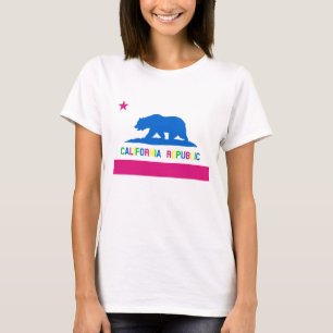 Den Retro 80-talstilKalifornien republiken sjunker Tee Shirt