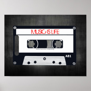DEN RETRO "ÄR MUSIK LIV" AFFISCHEN - POSTER