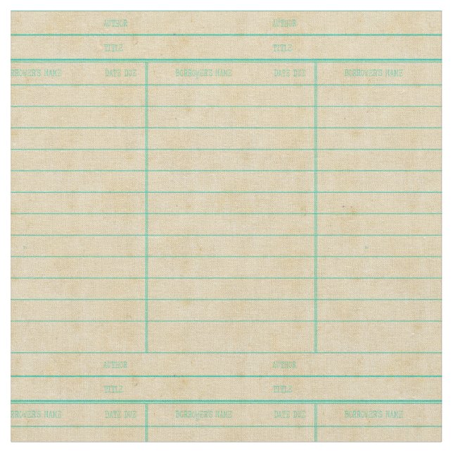 Den Retro bibliotekboken daterar rakt kortet Tyg (Närbild)