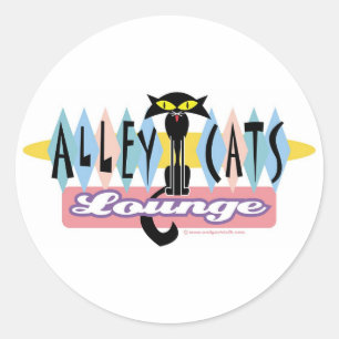 Den Retro bowlingen undertecknar klistermärken