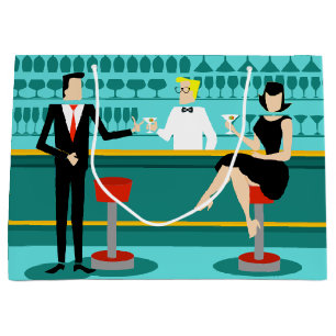 Den Retro cocktailbargåvan hänger lös