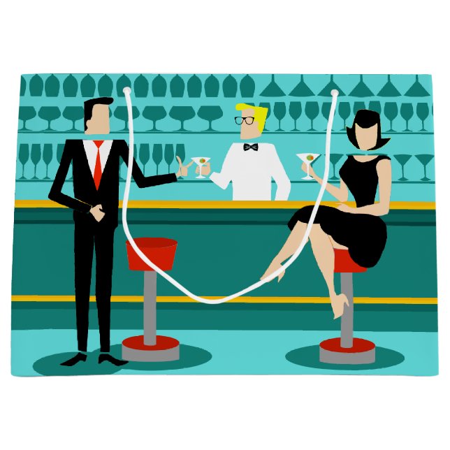 Den Retro cocktailbargåvan hänger lös (Framsidan)