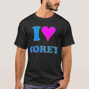 Den Retro COREY-TIGER80-tal ÄLSKAR JAG COREY T Shirt
