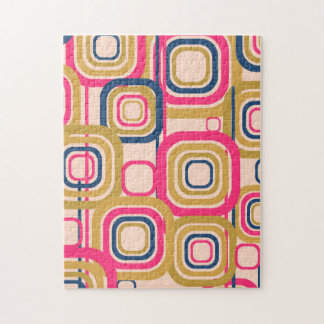 Den Retro funkyn kvadrerar design Pussel