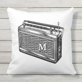 Den Retro illustrationen radiosände Kudde