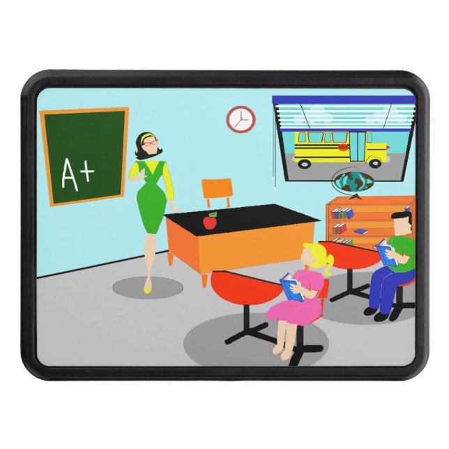 Den Retro läraresläphaken täcker Dragkroksskydd (Framsidan)