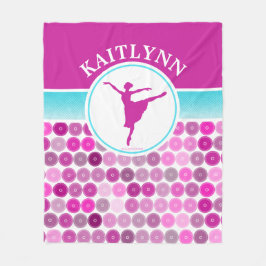Den Retro lilan cirklar balettdansören av Golly Fleecefilt