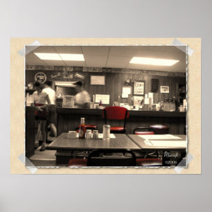 Den Retro middagaffischen Poster