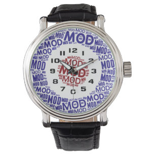 Den Retro modet uppsätta som mål ordkonst Armbandsur