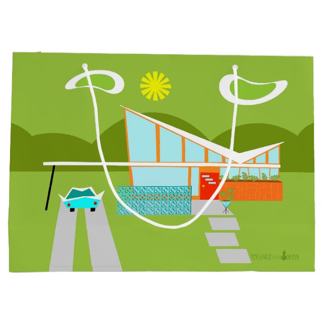 Den Retro Palm Spring husgåvan hänger lös (Baksidan)