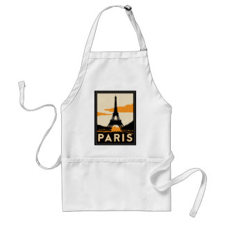 den retro paris art déco reser affischen förkläde