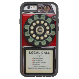 Den Retro röda Toughieiphonen täcker