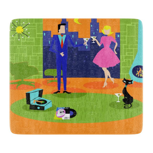 Den Retro romantiska aftonen kopplar ihop (Framsidan)