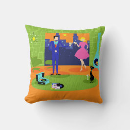 Den Retro romantiska aftonen kopplar ihop Kudde