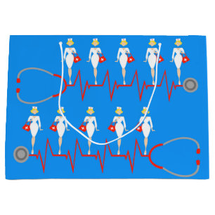 Den Retro sjuksköterskagåvan hänger lös