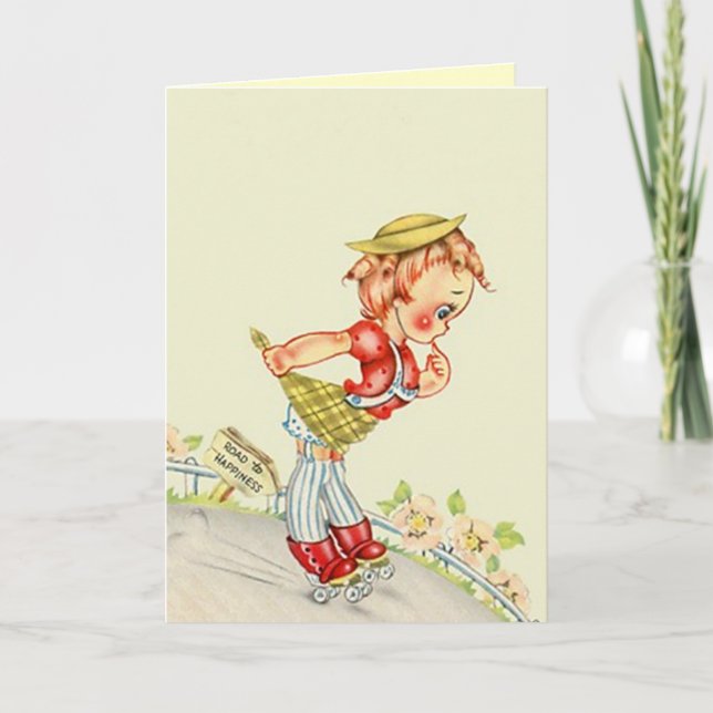 Den Retro skater för ytterlighetsportrullen Kort (Framsida)