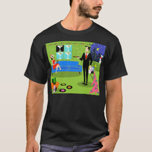 Den Retro stads- julen kopplar ihop T-tröja Tee