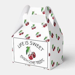 Den Retro stilkörsbärgodisen eller muffinen boxa Presentaskar