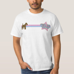 Den Retro stjärnan binder foxterrier T-shirt