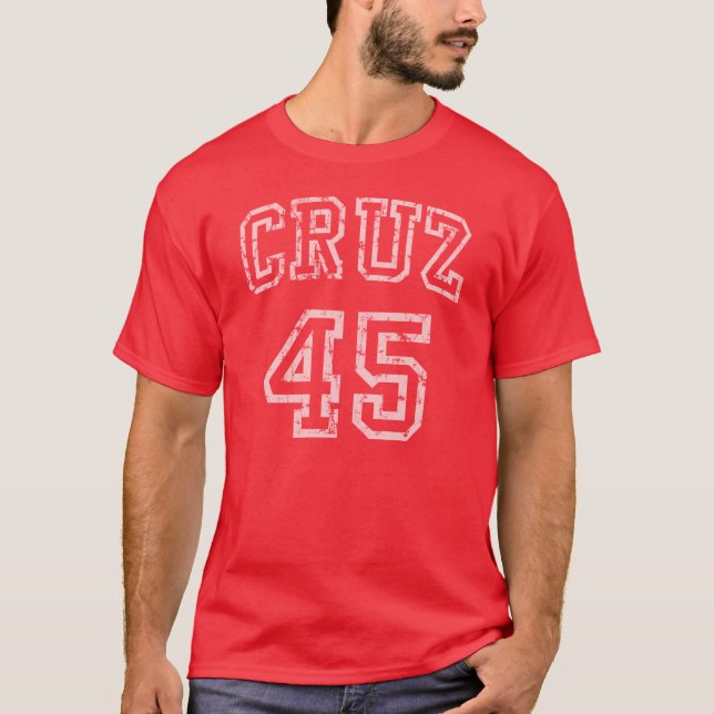Den Retro Ted Cruz 45th presidenten bleknar T-shirt (Framsida)