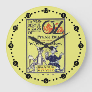 Den Retro Wizard of Oz vintageväggen tar tid på Stor Klocka