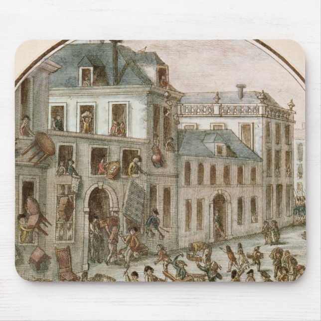 Den Reveillon tumulten av April, 1789 Musmatta (Framsidan)