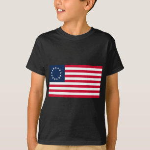 Den revolutionära krigBetsy Ross flagga T Shirt