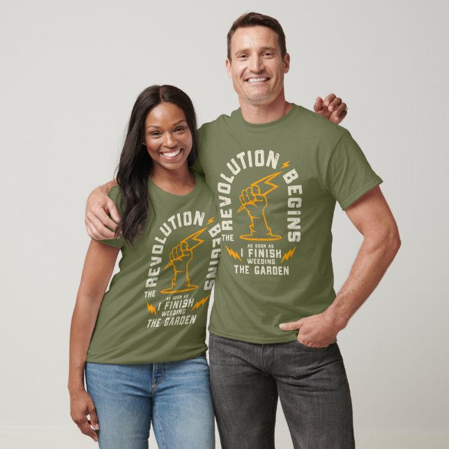 Den  Revolutionen Gardener Garden Begins T Shirt (Unisex)
