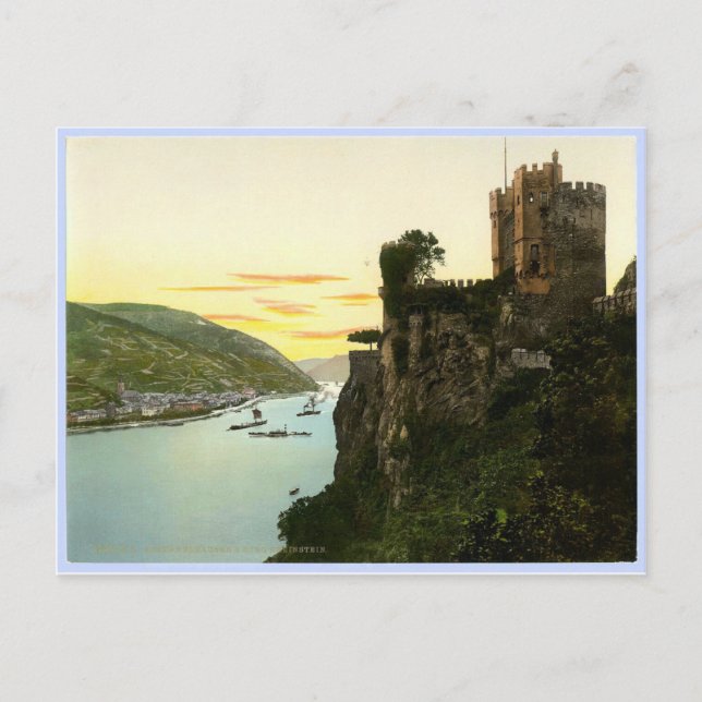 Den Rhine Tysklandet Vykort (Framsida)